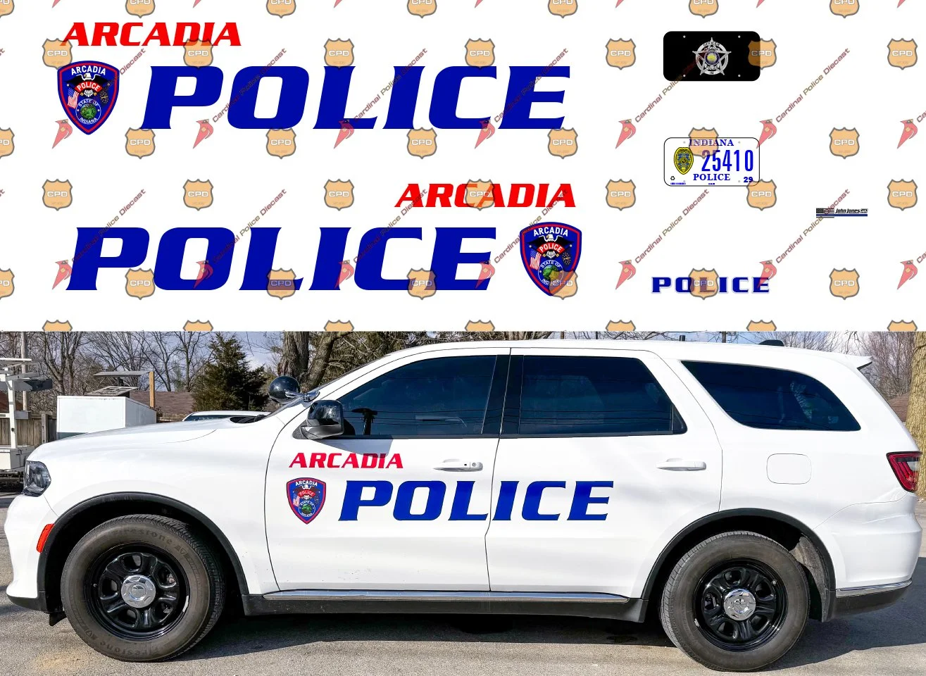 Arcadia, IN Police Department — Cardinal Police Diecast